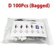 Auto Fastener Clip Mixed Car Body Push Retainer Pin Rivet Bumper Door Trim Panel Fastener Kit Car Clip 100/50 Box /Bag packaging