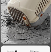 Wholesale High Quality Portable Handheld Carrier with Skylight for Outdoor Use PP Material Pet Carrier Travel