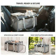Airline-Approved Medium-Sized Soft-Sided Pet Carriers For Cats And Small Dogs - Durable, Breathable, Foldable Travel Bags With P