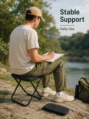 Portable Black Folding Camping Chair (Includes Storage Bag)-A Lightweight, Compact Travel Chair Featuring A Sturdy X-Frame