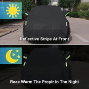 Car Cover Protection Outdoor Exterior Sun Snow UV Winter Summer SUV Sedan Auto Sunshade Dustproof Waterproof Black Silver