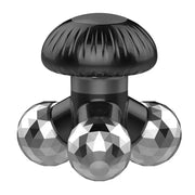 New 4 in1 Handheld Vibrating Massager with 3 Kneading Massage Heads for Self Massage Relaxation or Muscle Tension Mini Massager