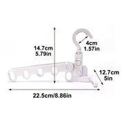 New Hotels Foldable Clothes Drying Rack Five-hole Multi-function Clothes Hook Angle Adjustable Clothes Hanger Travel