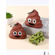 Funny Dog Poop Bag Holder for Leash Durable Dog Poop Bag Dispenser for Dog Waste Bags Includes 1 Roll 15 Bags