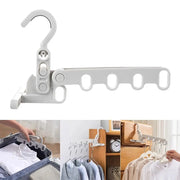 New Hotels Foldable Clothes Drying Rack Five-hole Multi-function Clothes Hook Angle Adjustable Clothes Hanger Travel