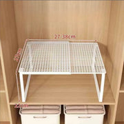 Stackable Telescopic Closet Shelf Retractable Expandable Wardrobe Divider Board  Adjustable Layered Partition Cabinet Organizer