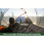 Double Sleeping Bag For Adults, 2 Person Sleeping Bags For Cold Weather & Warm, All Season Camping Hiking Backpacking, With Pillow