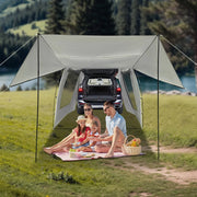 Car Camping Tent SUV Tailgate Awning 4-6 Person 210T Polyester Waterproof Sunproof with Storage Bag for Outdoor Travel