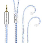 KBEAR ST16 Crystal 16 Cores Upgrade Cable 5N Single Copper Silver-plated 2PIN/MMCX/QDC Earbuds Connector For KS1 Star River Lark