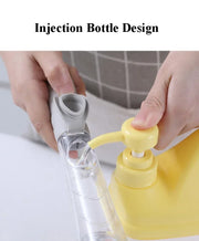 Kitchen Cleaning Brush 2 In 1 Long Handle Cleaing Brush with Removable Brush Sponge Dispenser Dishwashing Brush Kitchen Tools