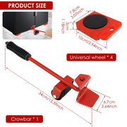 Heavy-Duty Furniture Moving Helper (New) - Lifter & Mover Set, Essential Tool for Transporting Washing Machines, Refrigerators &