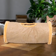 Foldable plush cat toy tunnel, playful cat tent, suitable for dogs and cats to play with