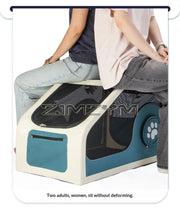 Portable Pet Trolley Case, Fashionable Detachable Dog Trolley Case, Foldable Pet Bag Cat Travel Carrier Bag