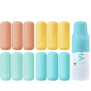 Travel Bottle Covers, Silicone Travel Container Toiletry Covers Lock Travel Accessories, For Shampoo Conditioner Washing Bottles