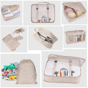 6/8Pcs Set Travel Bag Organizer Clothes Luggage Travel Organizer Blanket Shoes Organizers Bag Suitcase Pouch Packing Cubes