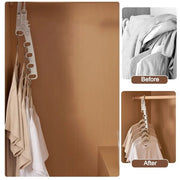 New Hotels Foldable Clothes Drying Rack Five-hole Multi-function Clothes Hook Angle Adjustable Clothes Hanger Travel