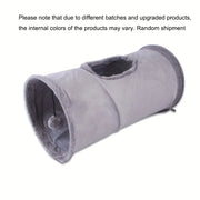 Foldable plush cat toy tunnel, playful cat tent, suitable for dogs and cats to play with