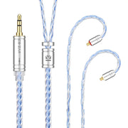KBEAR ST16 Crystal 16 Cores Upgrade Cable 5N Single Copper Silver-plated 2PIN/MMCX/QDC Earbuds Connector For KS1 Star River Lark