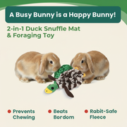 Squeaky Duck Snuffle Mat for Dogs – 2-in-1 Toy & Foraging Fun