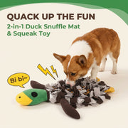 Squeaky Duck Snuffle Mat for Dogs – 2-in-1 Toy & Foraging Fun