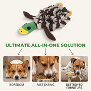 Squeaky Duck Snuffle Mat for Dogs – 2-in-1 Toy & Foraging Fun