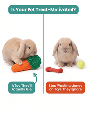 Carrot Sniff Toy - Plush Snuffle Mat for Rabbits, Dogs & Small Pets