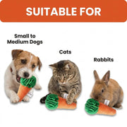 Carrot Sniff Toy - Plush Snuffle Mat for Rabbits, Dogs & Small Pets