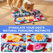 Squeaky Bone Snuffle Mat for Dogs – Interactive Foraging Fun, 24