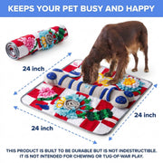 Squeaky Bone Snuffle Mat for Dogs – Interactive Foraging Fun, 24