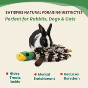 Squeaky Duck Snuffle Mat for Dogs – 2-in-1 Toy & Foraging Fun