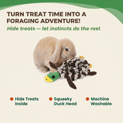 Squeaky Duck Snuffle Mat for Dogs – 2-in-1 Toy & Foraging Fun